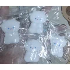 combo 3 squishy hình con cừu mini làm móc khóa