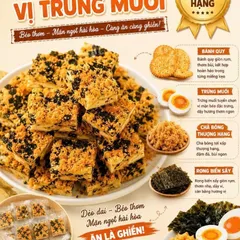Kẹo nougat vị trứng muối chà bông