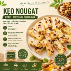 Kẹo nougat ít ngọt vị truyền thống