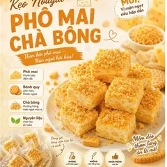 Kẹo nougat vị phô mai chà bông
