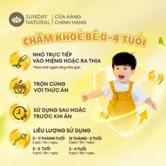 Vitamin D3 K2 MK7 200IU 15mcg Sunday Natural Đức 10ml sản phẩm thuần chay cho bé từ sơ sinh