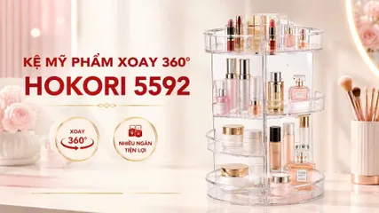 KỆ MỸ PHẨM XOAY HOKORI 5592