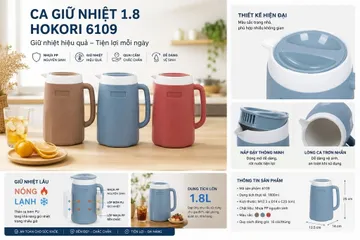 Ca Giữ Nhiệt 1.8L Hokori 6109