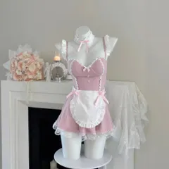 Váy Ngủ Cosplay Hầu Gái Maid Cao Cấp Có Gọng Nâng Ngực Quyến Rũ Set Hoá Trang Nàng Hầu Anime Xinh Yêu - N579 Hồng