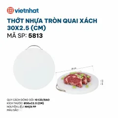 Thớt Nhựa Tròn Quai Xách Việt Nhật 5813