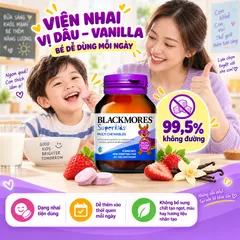 Viên Nhai Vitamin Tổng Hợp Blackmores Superkids Multi Cho Bé (60 Viên) - Dinh Dưỡng Thiết Yếu Từ Úc, Nguyên Liệu Lành Tính