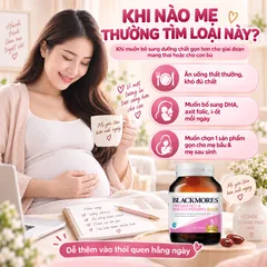 Viên uống Blackmores Pregnancy & Breast-Feeding Gold cho mẹ bầu - Hộp 60 viên