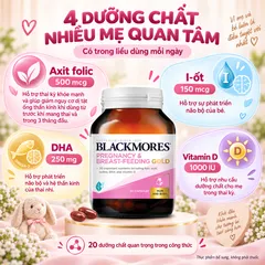 Viên uống Blackmores Pregnancy & Breast-Feeding Gold cho mẹ bầu - Hộp 60 viên