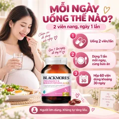 Viên uống Blackmores Pregnancy & Breast-Feeding Gold cho mẹ bầu - Hộp 60 viên