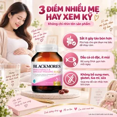 Viên uống Blackmores Pregnancy & Breast-Feeding Gold cho mẹ bầu - Hộp 60 viên