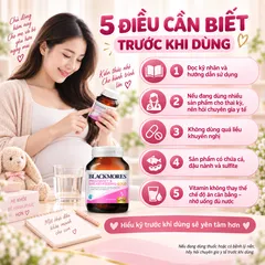 Viên uống Blackmores Pregnancy & Breast-Feeding Gold cho mẹ bầu - Hộp 60 viên