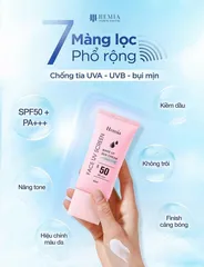 [Chính Hãng] kem chống nắng HEMIA 50ml dưỡng trắng nâng tone SPF50+