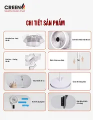 Quạt tuần hoàn thông minh CREEN CR-FSM50-DC