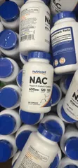Viên uống bổ phổi, thải độc gan NAC Nutricost của Mỹ, giúp long đờm, ngừa viêm phổi, gan nhiễm mỡ