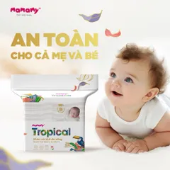 Khăn Vải Khô Đa Năng Mamamy Tropical – Combo 3 Gói Khăn Khô Cho Bé Sơ Sinh, Lau Mặt, Lau Tay An Toàn
