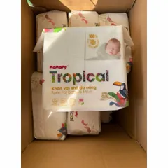 Khăn Vải Khô Đa Năng Mamamy Tropical – Combo 3 Gói Khăn Khô Cho Bé Sơ Sinh, Lau Mặt, Lau Tay An Toàn