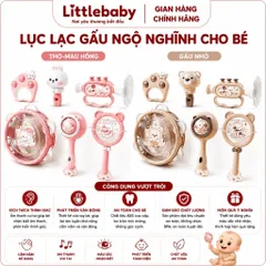 Bộ đồ chơi lục lạc 6 món cho bé siêu dễ thương, kích thích thính giác trẻ sơ sinh