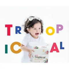 Khăn Vải Khô Đa Năng Mamamy Tropical – Combo 3 Gói Khăn Khô Cho Bé Sơ Sinh, Lau Mặt, Lau Tay An Toàn