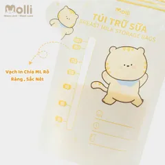 Túi Trữ Sữa Mẹ Molli 30 Túi/Hộp 150ml 200ml 250ml – Túi Trữ Sữa Khoá Zip Đôi Chống Tràn, Bảo Quản Sữa Mẹ
