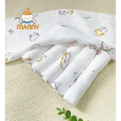 Set 5 khăn sợi tre lụa 100% cao cấp Manny