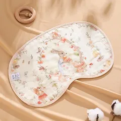 Gối lót đầu vải xô Muslin hoạ tiết hoạt hình cực xinh cho bé