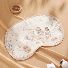 Gối lót đầu vải xô Muslin hoạ tiết hoạt hình cực xinh cho bé
