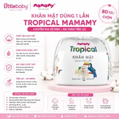 Khăn Vải Khô Đa Năng Mamamy Tropical 80 Tờ – Khăn Vải Cuộn Dùng 1 Lần Cho Bé