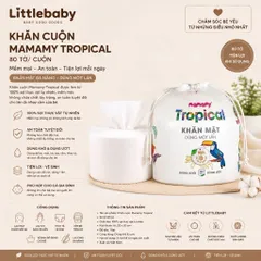 Khăn Vải Khô Đa Năng Mamamy Tropical 80 Tờ – Khăn Vải Cuộn Dùng 1 Lần Cho Bé