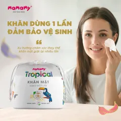 Khăn Vải Khô Đa Năng Mamamy Tropical 80 Tờ – Khăn Vải Cuộn Dùng 1 Lần Cho Bé
