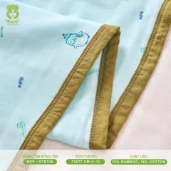 Khăn tắm bông tre Mipbi 6 lớp – siêu mềm mịn, thấm hút nhanh cho bé