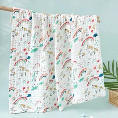 Chăn không viền xô 6 lớp xuất Nhật cực đẹp cho bé