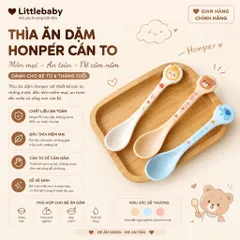 Thìa ăn dặm cho bé Honper cán to HP2407