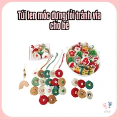Túi len móc đựng tỏi tránh vía cho bé siêu xinh mẫu mới