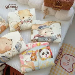 Chăn xô muslin trần bông BUNNY hoạ tiết cổ tích cho bé yêu KT 100*110cm