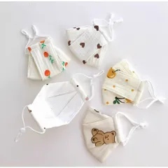 Khẩu trang vải cho bé cao cấp có dây đeo điều chỉnh từ 1 đến 5 tuổi nhiều họa tiết