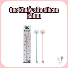 Que khuấy sữa silicone hình gấu cho bé, đổi màu theo nhiệt độ nước