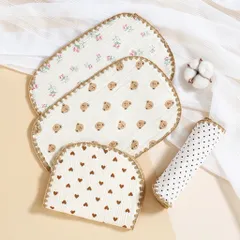 Gối xô sơ sinh xuất Hàn 6 lớp màu nud cho bé siêu xinh