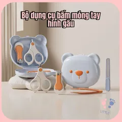 Bộ dụng cụ cắt móng tay hình gấu đáng yêu