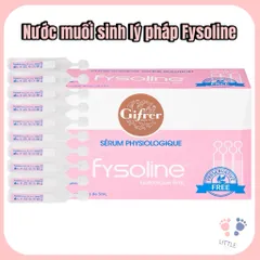 Nước Muối Sinh Lý Fysoline Pháp Cho Trẻ Sơ Sinh – Rửa Mũi, Vệ Sinh Mắt