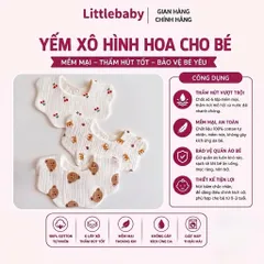 Yếm Xô Hình Hoa Hàn Quốc Cho Bé Siêu Xinh