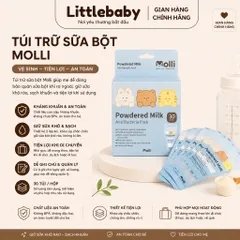 Túi Trữ Sữa Bột Molli Hộp 30c – Túi Trữ Sữa Bột An Toàn Cho Bé