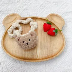 Túi len đựng tỏi, tránh vía hoạ tiết hình gấu dễ thương cho bé