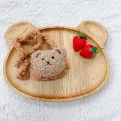 Túi len đựng tỏi, tránh vía hoạ tiết hình gấu dễ thương cho bé