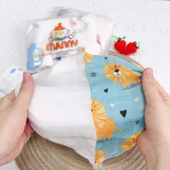 Set 3 khăn sữa Muslin tree cao cấp Manny