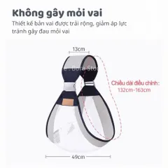 Địu Vải Cho Bé Dạng Lưới Thoáng Khí – Địu Em Bé Sơ Sinh 0-18 Tháng, Địu Trẻ Em Tiện Lợi, An Toàn