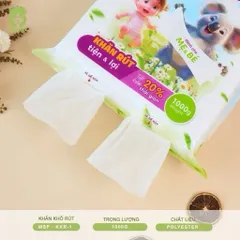 Khăn Vải Khô Mipbi Chính Hãng – Khăn Khô Đa Năng Cho Bé, Khăn Lau Mặt, Thay Khăn Ướt An Toàn