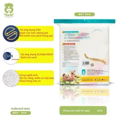 Khăn Vải Khô Mipbi Chính Hãng – Khăn Khô Đa Năng Cho Bé, Khăn Lau Mặt, Thay Khăn Ướt An Toàn