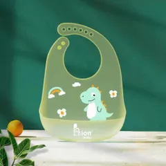 Yếm ăn dặm cho bé , yếm máng sillicon siêu nhẹ chống thấm nước trong suốt
