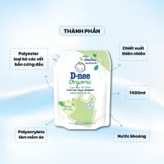 Nước Giặt Xả D-nee Baby Liquid Detergent Túi 1300 ml - 3600ml Thái Lan – Giặt Quần Áo Trẻ Em, Hương Thơm Dịu Nhẹ