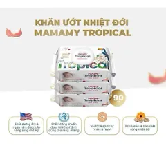 Khăn Ướt Mamamy Tropical 90 Tờ – Khăn Giấy Ướt Tiện Lợi Cho Bé